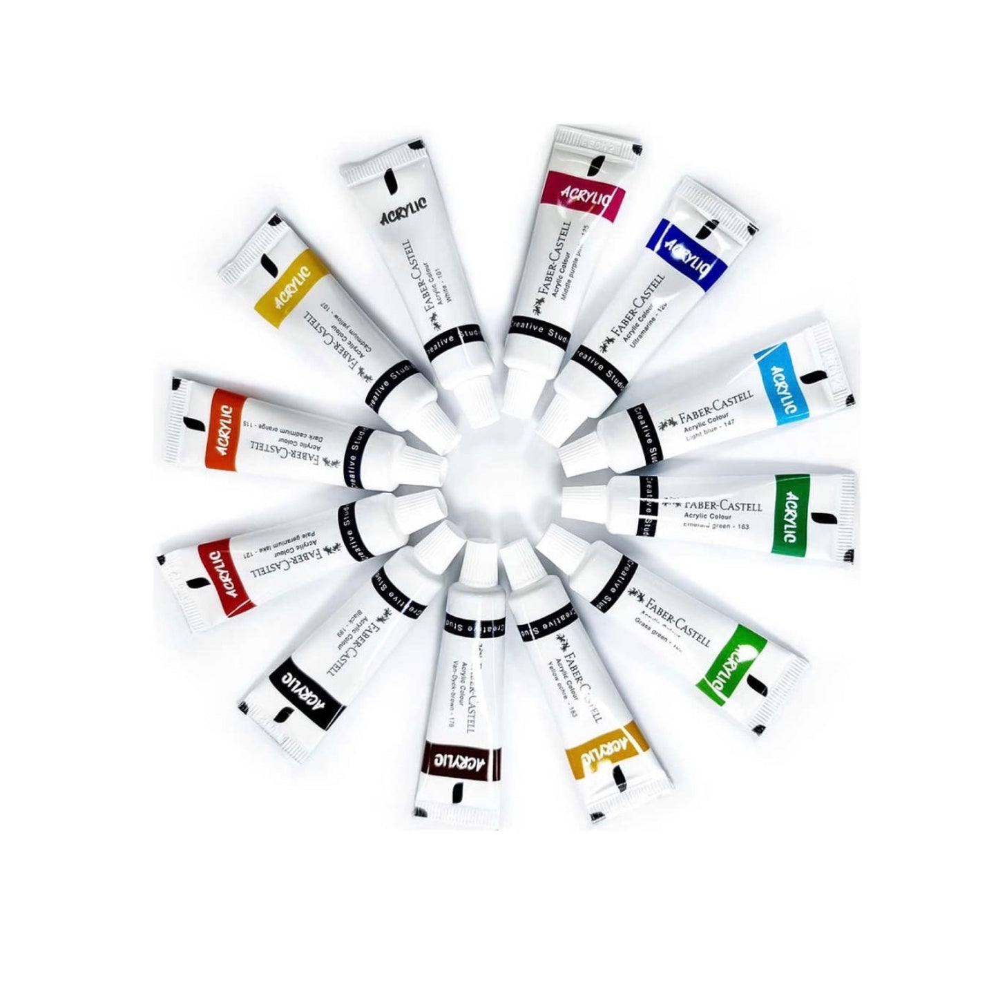 Faber Castell Acrylic Colours 12 || الوان اكريلك فيبر كاستل 12لون