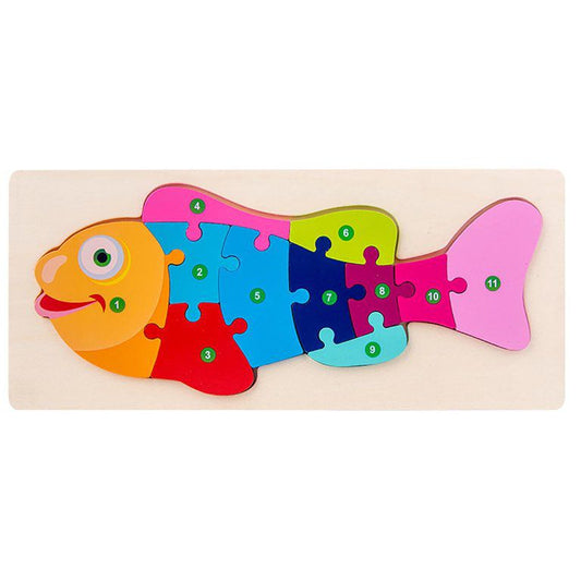 Fish Puzzle || بازل تعليمي شكل سمكة