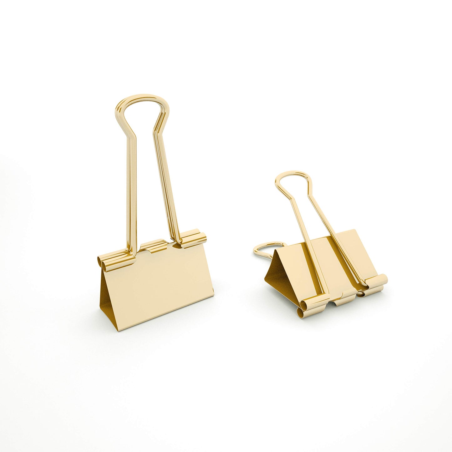 Binder Clips 32 ml Pack of 24 Pcs || كليبس ورق ذهبي ٣٢ مل باكيت عدد ٢٤ حبة