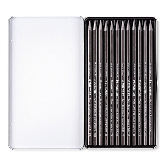 Staedtler 12 Full Graphite Pencils || اقلام جرافيت ستدلر ١٢ درجة