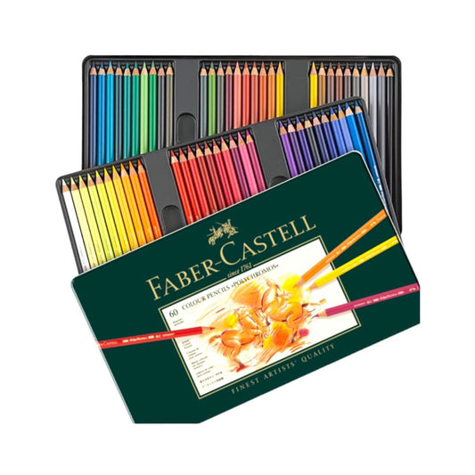 Faber Castell 60 Polychromos Colour Pencils || الوان خشبيه بوليكروموس فيبر كاستل 60 لون