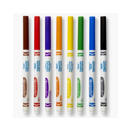 Crayola Ultra Clean Washable Markers 8 Colors || الوان كرايولا قابله للغسل ٨ لون