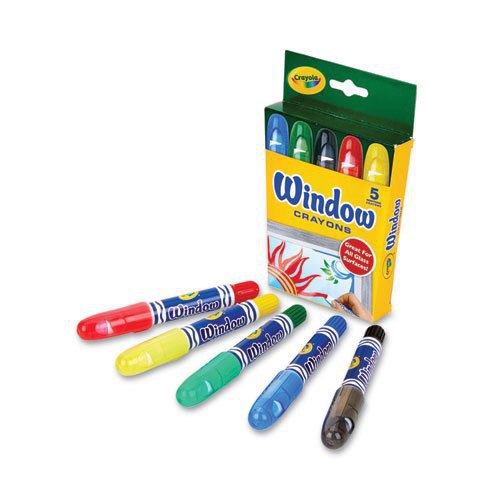 Crayola Window 5 Colors || الوان شمعية كرايولا ويندو كرايون ٥ لون