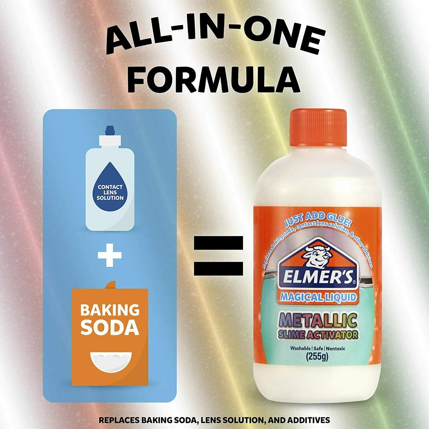 Elmer’s Metallic Slime Activator || السائل السحري المحفز لعمل السلايم الميتاليك