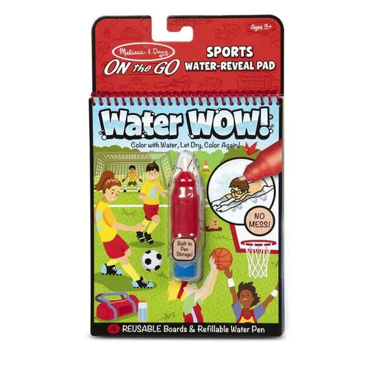 Melissa and Doug Water Wow Sports Water Reveal Pad || ميليسا آند دوج - لوحة رسم الأنشطة الرياضية بالقلم المائي
