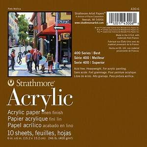 Strathmore 400 Series Acrylic Paper Pad 15.2*15.2 CM 400 GM|| دفتر اكريليك حجم ١٥*١٥ ستراثمور