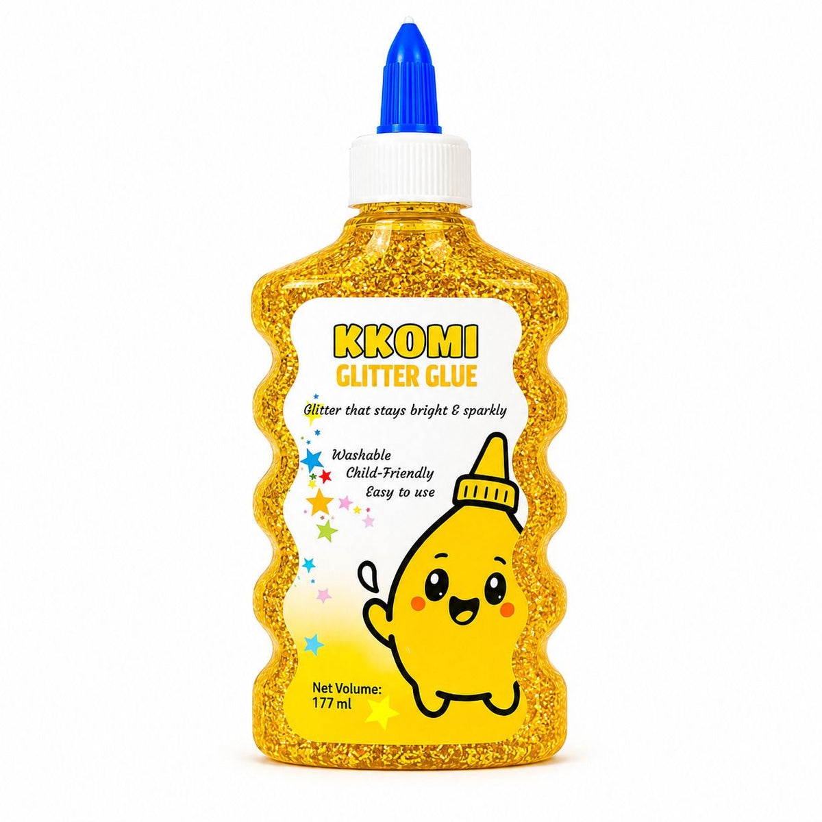 Kkomi Glitter Glue 177 ml - Yellow
