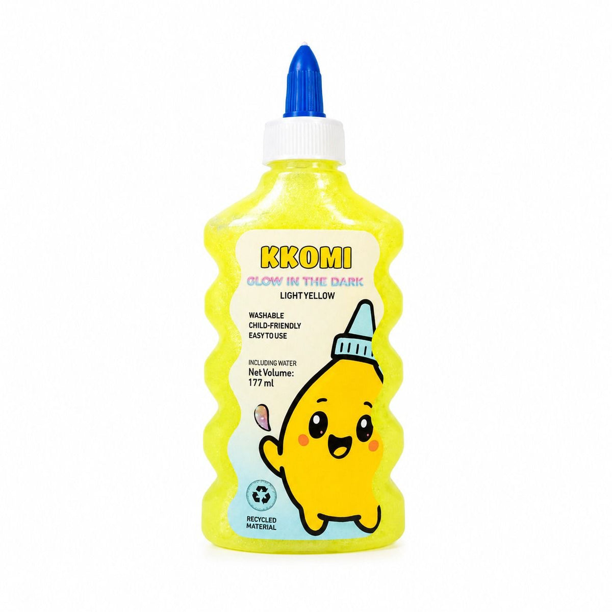 Kkomi Glow in the Dark Glue 177 ml - Light Yellow