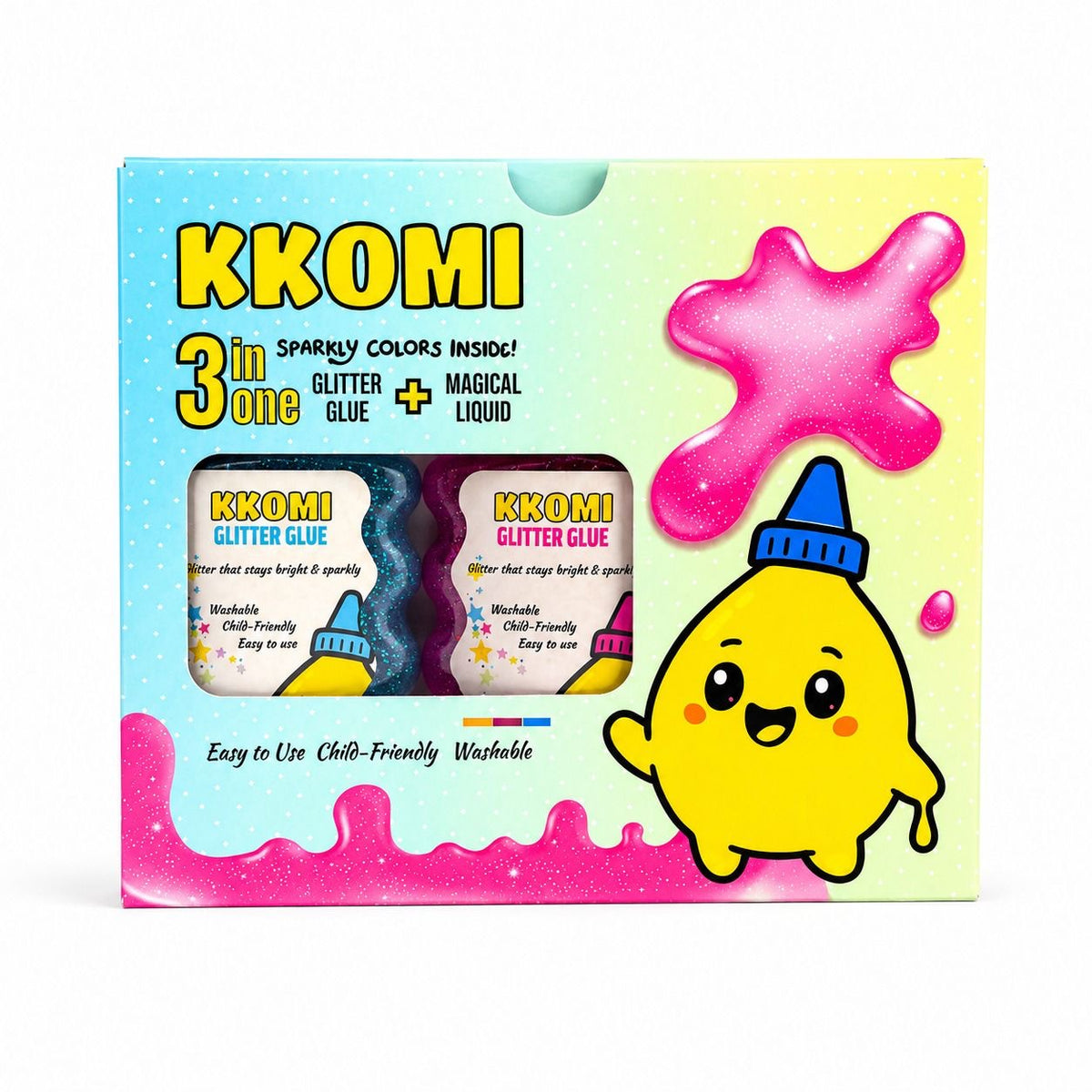 Kkomi Fairy Spark 3-in-1 Slime Kit