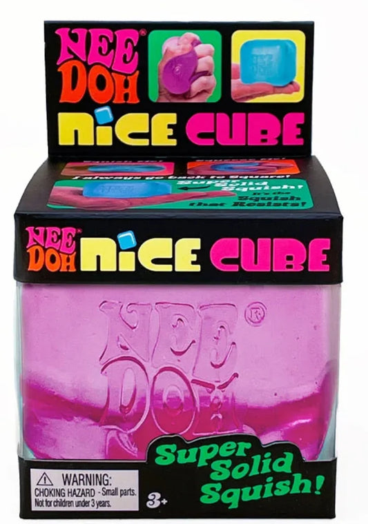 Needoh Squishy Cube Pink || نيدو سكيوشي مكعب وردي
