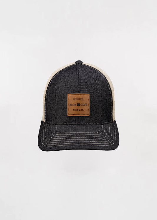 denim black adjustable black clover hat || كاب بلاك كلوفر #6