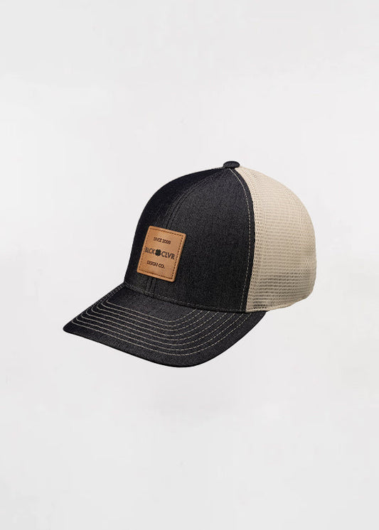 denim black adjustable black clover hat || كاب بلاك كلوفر #6
