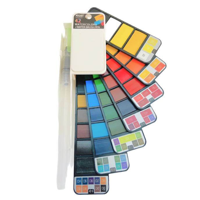 Mogart Watercolor Set of 42 Colors || مجموعة الوان موق ارت مائية ٤٢ لون