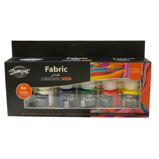 Basque Fabric Paint 6 Colors 25 ml || الوان قماش باسك ٦ لون حجم ٢٥ مل