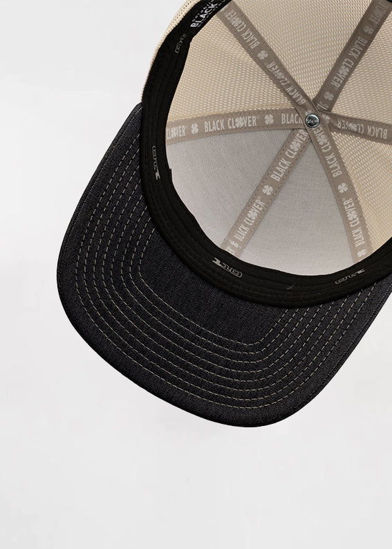 denim black adjustable black clover hat || كاب بلاك كلوفر #6