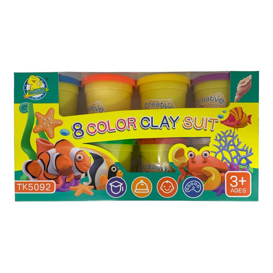 Clay Suit Playdough 8 Colors || لعبة طين صلصال ٨ لون