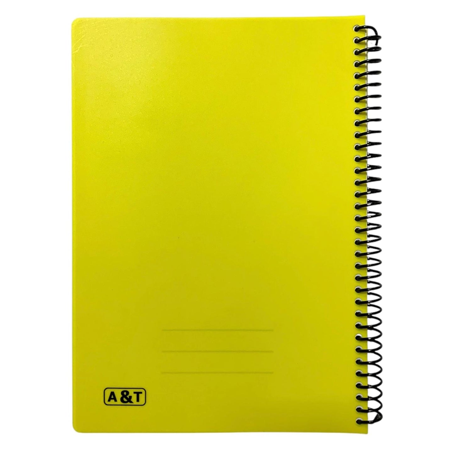 A&T Spiral Note Book A4 100 Pages Arabic Assorted Colors || A4 دفتر سلك سادة أطلس عدد 100 ورقة مسطر عربي حجم الوان مختلفة