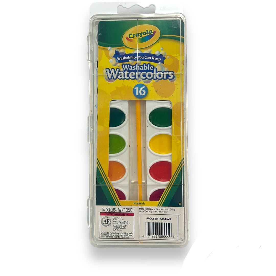 Crayola Washable Watercolors 16 Color || الوان مائية كرايولا 16 لون