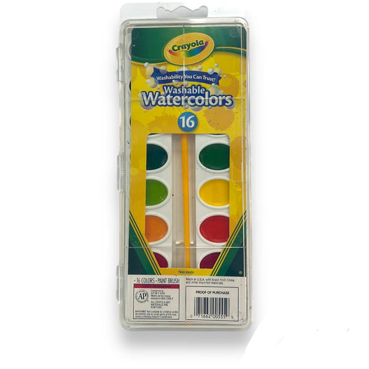 Crayola Washable Watercolors 16 Color || الوان مائية كرايولا 16 لون