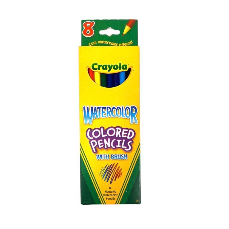 Crayola Watercolor Pencils 8 Colors || الوان خشبية مائية كرايولا ٨ لون