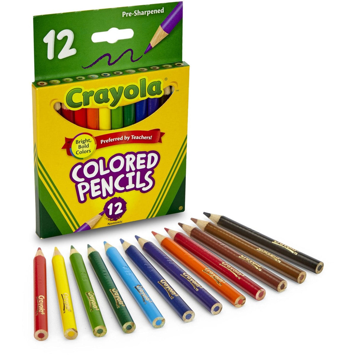 Crayola Colored Pencils 12 Colors || الوان خشبية كرايولا ١٢ لون