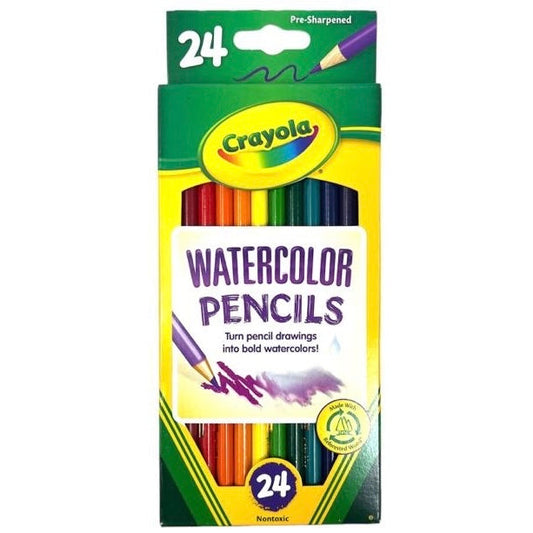 Crayola Watercolor Pencils 24 Colors || الوان خشبية مائية كرايولا ٢٤ لون