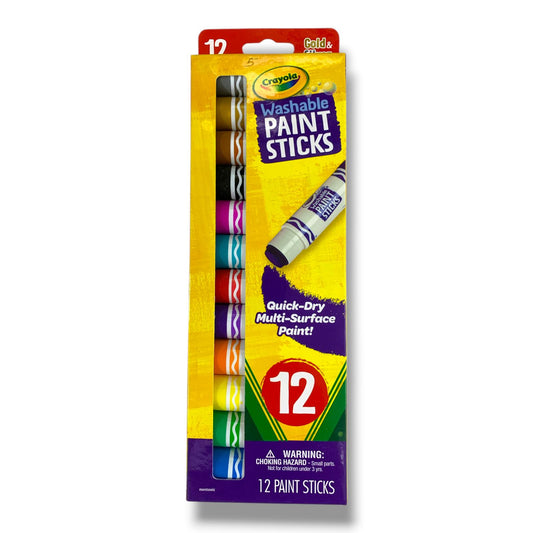 Crayola Paint Sticks 12 Color Set || الوان كرايولا اصابع 12 لون