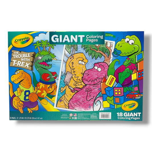 Trex Crayola Giant Coloring Pages #1 || دفتر تلوين كرايولا صفحات كبيرة تي ركس #1