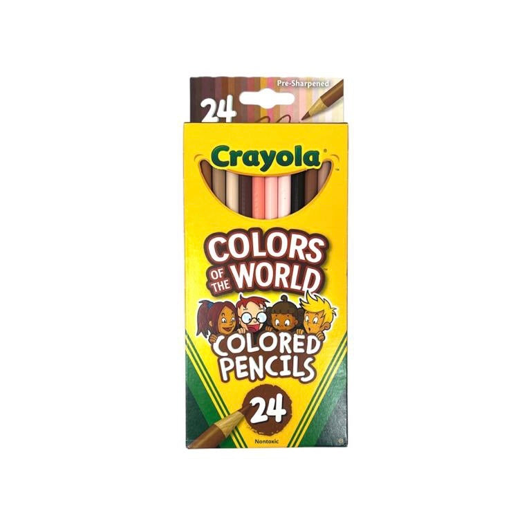 Crayola Colors Of The World Colored Pencils 24 Colors || الوان كرايولا درجات الوان البشرة 24 لون