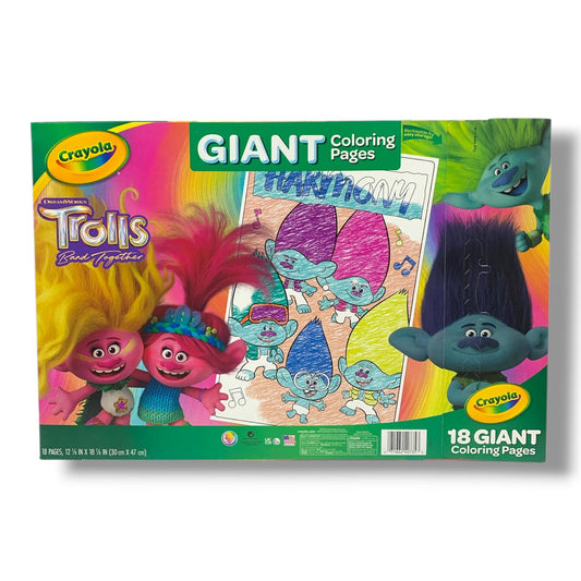 Crayola Trolls Giant Coloring Pages #2 || دفتر تلوين كرايولا ترولز صفحات كبيرة #2