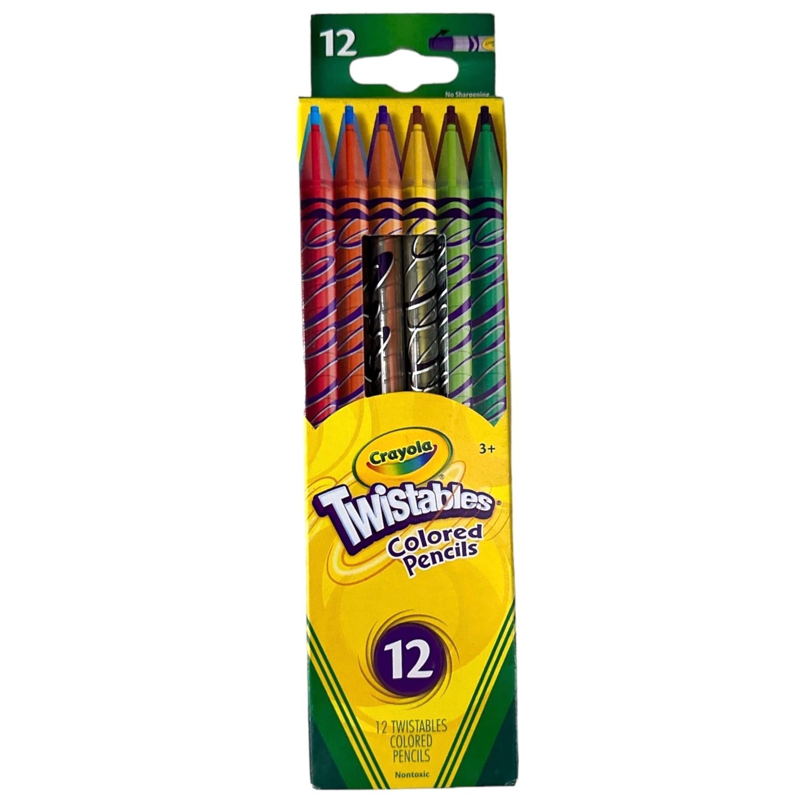 Crayola Twistables Colored Pencils 12 Colors || الوان خشبية كرايولا تويست ١٢ لون