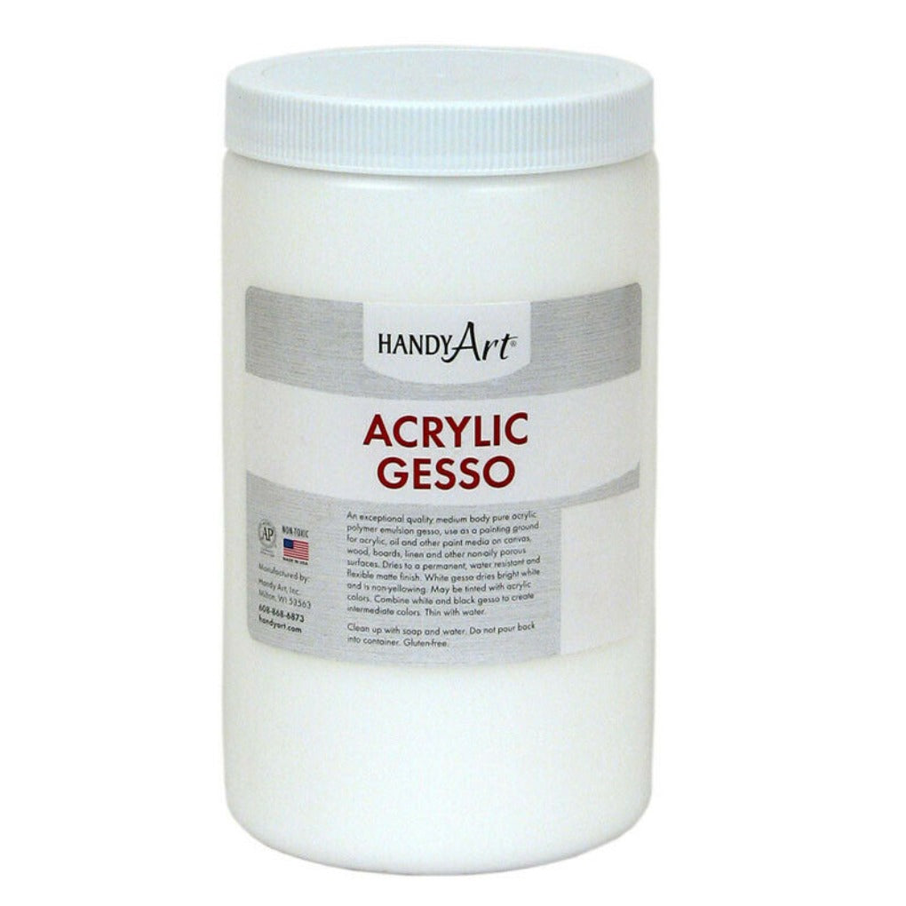 HANDY ART ACRYLIC GESSO 946 ml || جيسو اكريلك ابيض امريكي هاندي ارت 946 مل