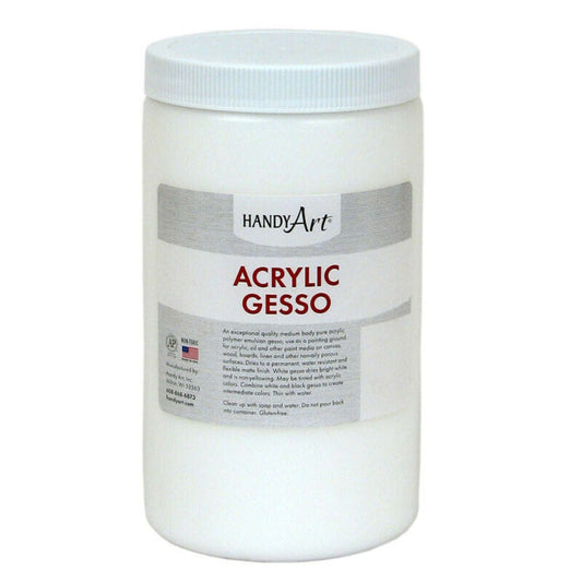 HANDY ART ACRYLIC GESSO 946 ml || جيسو اكريلك ابيض امريكي هاندي ارت 946 مل