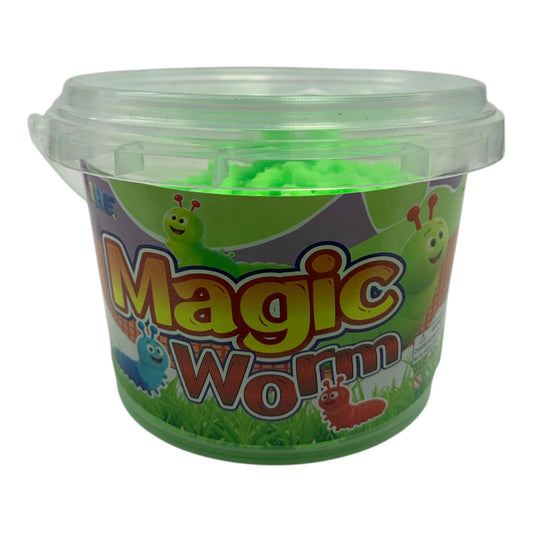 Magic Worm Clay 70g Green || طين ماجيك اصابع ٧٠ جرام اخضر