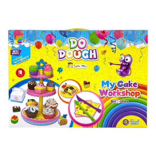 Do Dough Perfect My Cake Workshop 18 pc Set || لعبة طين صلصال دو دوه صانع الكيك ١٨ قطعة