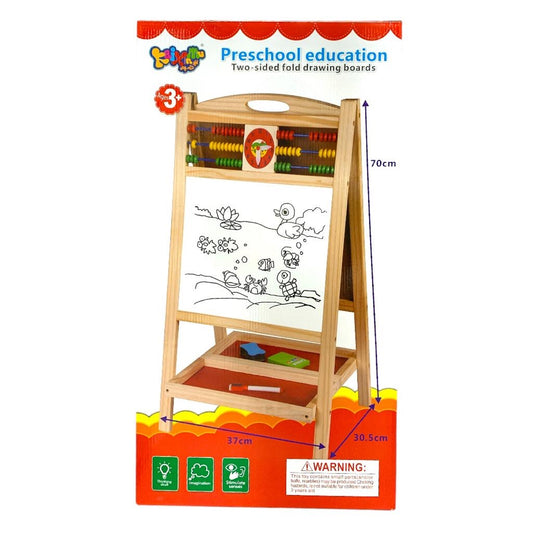 Preschool education two sided fold drawing boards 70 cm || لعبة لوحة وجهين للاطفال ٧٠ سم