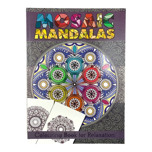 Adult Coloring Book Mosaic Mandalas || دفتر تلوين للكبار ماندالا موزاييك