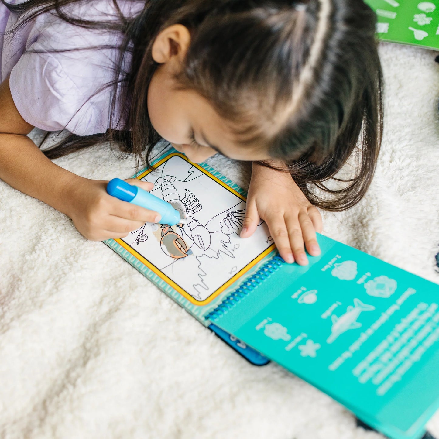 Melissa and Doug Water Reveal Pad Fairy Water Wow || ميليسا آند دوج  لوحة رسم بالقلم المائي الحياة البحرية
