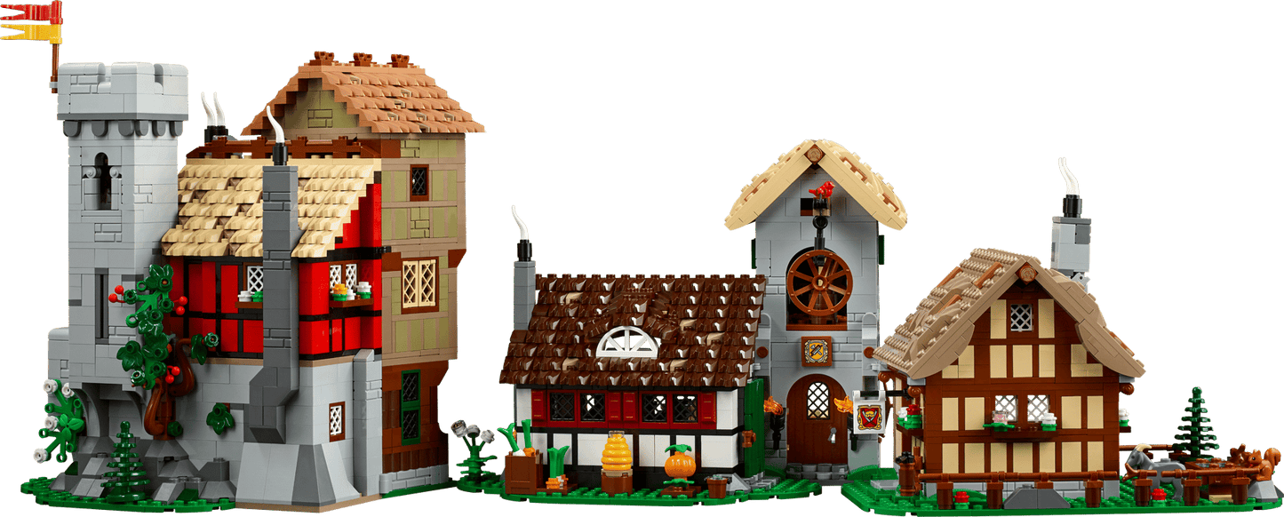 Lego MEDIEVAL TOWN SQUARE || ليقو ساحة البلدة في العصور الوسطى