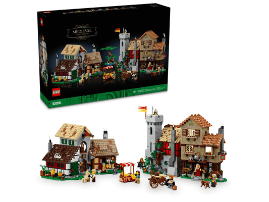 Lego MEDIEVAL TOWN SQUARE || ليقو ساحة البلدة في العصور الوسطى