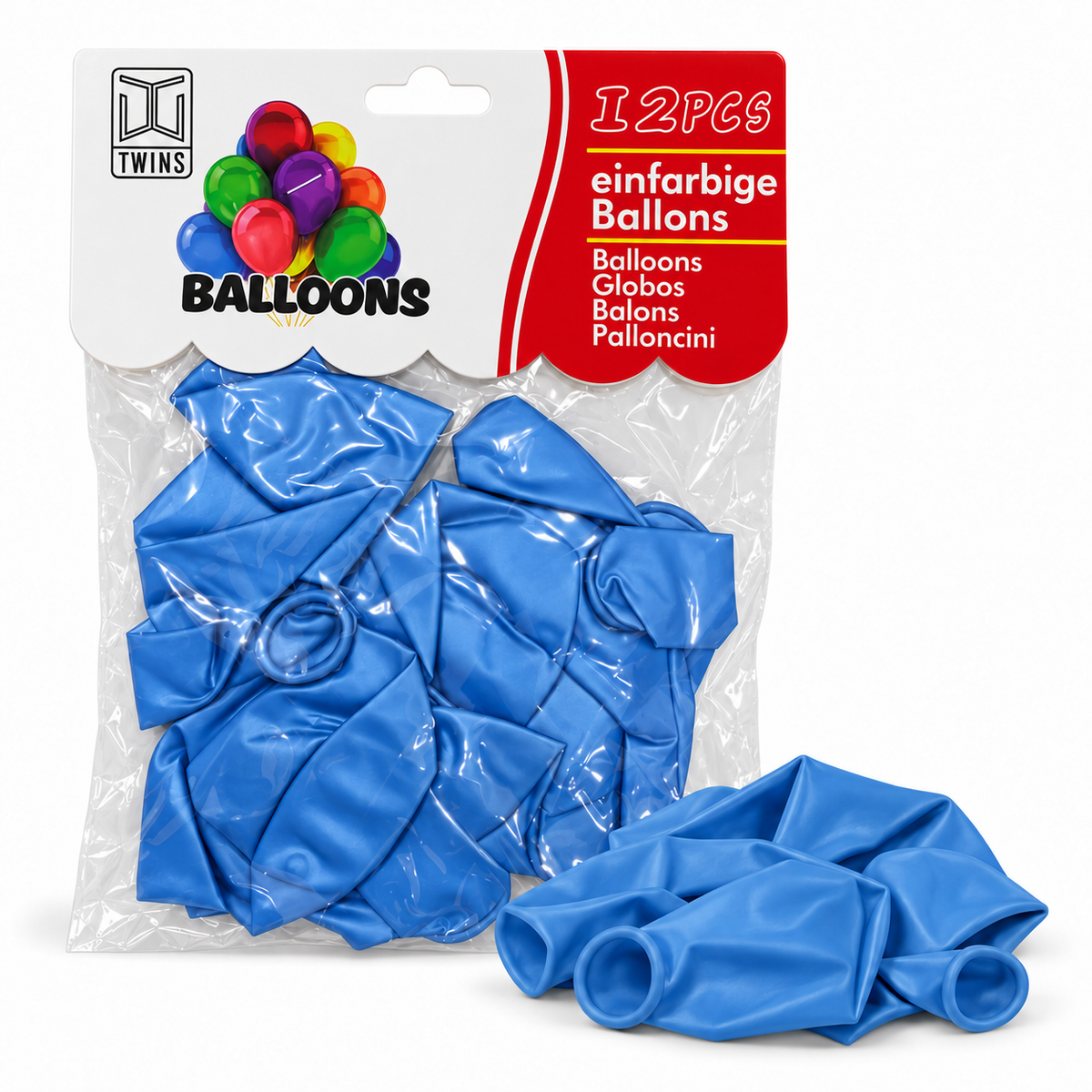 TWINS Light Blue Balloons 12 Pcs || بالونات توينز أزرق فاتح 12 حبة