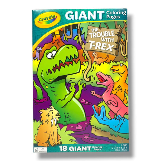 Trex Crayola Giant Coloring Pages || دفتر تلوين كرايولا صفحات كبيرة تي ركس