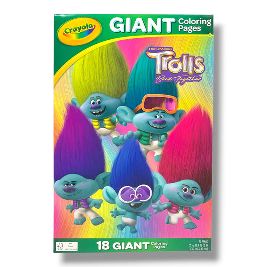 Crayola Trolls Giant Coloring Pages || دفتر تلوين كرايولا ترولز صفحات كبيرة