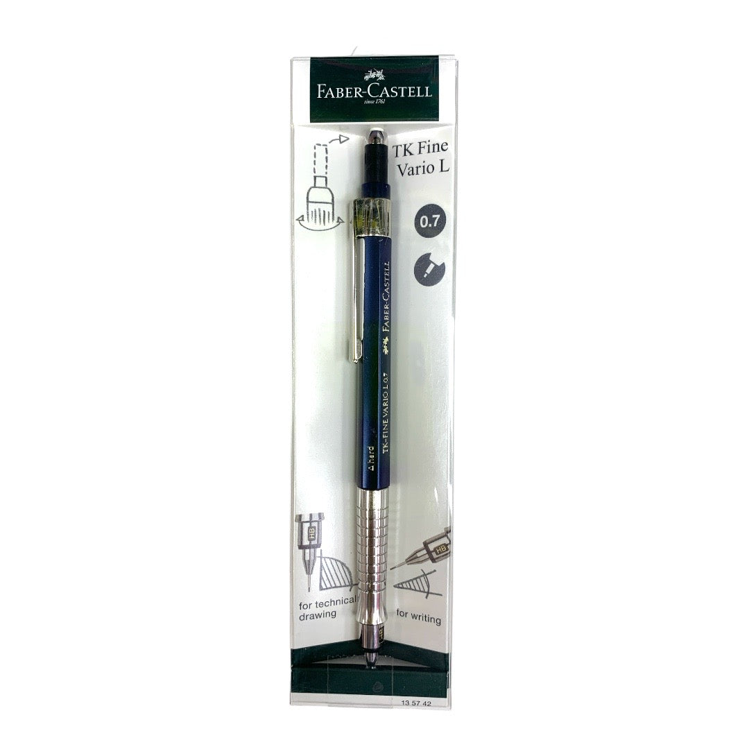 Faber Castell TK Fine Vario L 0.7 for Technical Drawing and Writing || قلم رصاص فيبر كاستل مقاس ٠.٧ مل للرسم والكتابة