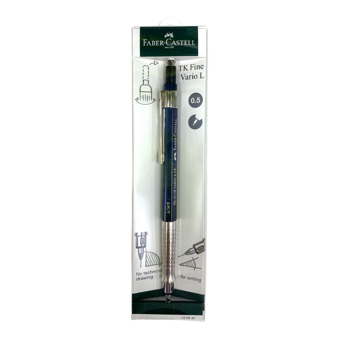 Faber Castell TK Fine Vario L 0.5 for Technical Drawing and Writing || قلم رصاص فيبر كاستل مقاس ٠.٥ مل للرسم والكتابة