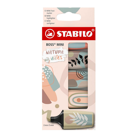 Stabilo Pastel Mini Highlighter Set 5 Colors || مجموعة اقلام فسفوري هاسلايتر ستابيلو باستيل 5 لون