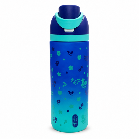 Water Bottle Rose Print Designs 850 ml #2  || مطارة ماء تصميم ورود 850 مل #2