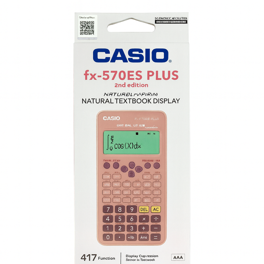 Casio Calculator fx 570 es plus pk || اله حاسبة كاسيو ٥٧٠ العلمية لون وردي