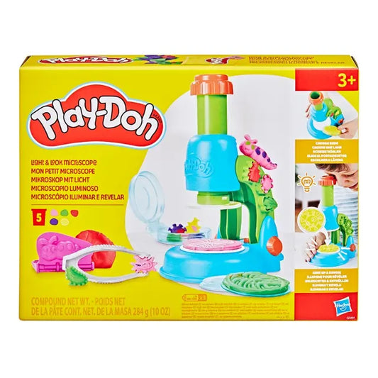 Play Doh Light And Look Microscope Clay Set for Kids || مجموعة لعبة طين صلصال بلي دوه موديل المجهر