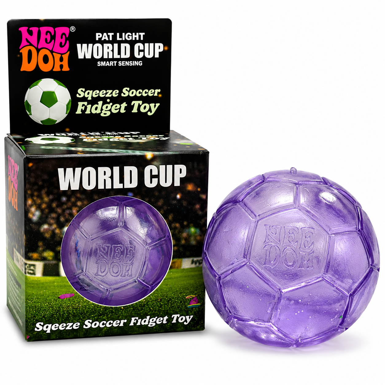 Needoh Squishy Football Purple || نيدو سكويشي كرة قدم بنفسجي